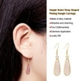 thumbnail image 3 of Qarigey 1 par de pendientes colgantes para mujer, regalos en forma de gota de agua, multicolor, accesorios de joyería simples, pendientes de aleación Ropa, zapatos y accesorios Miscelánea Beige Qarigey AP009625-09B, 3 of 6
