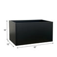 thumbnail image 5 of 32"x12"x16" Planter Box with Drainage Holes for Outdoor Plants Garden Pot Rectangular Tall Flower Vase Metal Steel Heavy Duty for Yard Patio Deck Hotel Front Porch Large Container Decorative, 5 of 9