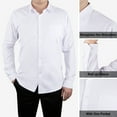 thumbnail image 5 of COOPLUS Mens Dress Shirts Solid Color Long Sleeve Stretch Formal Shirt Perfect for Business Casual Occasions A Button-Down Dress Shirt Tailored for Men, 5 of 5