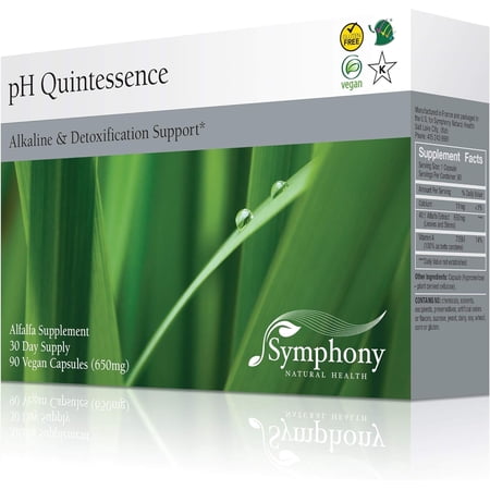 Natural Health International pH Quintessence - 40:1 Alfalfa Concentrate - 90 Vegan Capsules (30 Day Supply) – Alkaline The Body, Balance pH and Support Detox