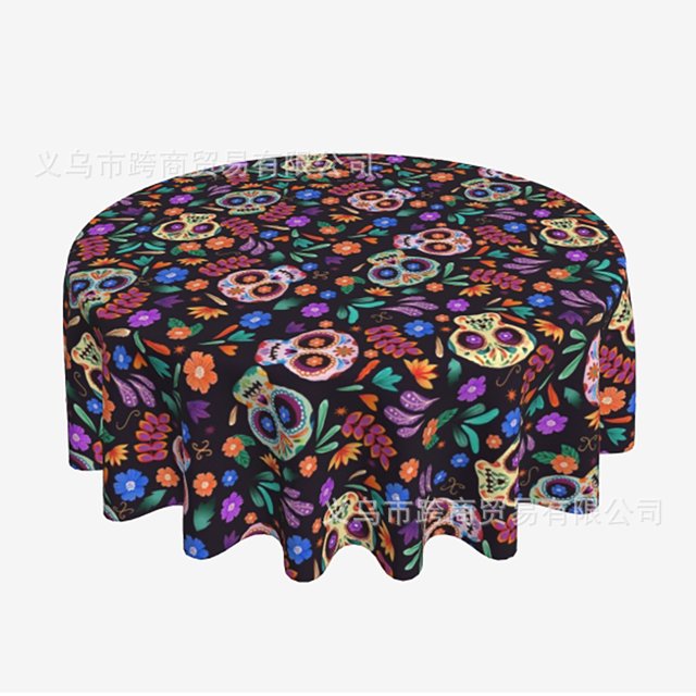 Mexico waterproof printing waterproof round tablecloth can do any other pattern