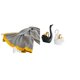 thumbnail image 1 of Manta a rayas y elegantes figuras de cisne para decoración del hogar, suave y cálida manta para dormitorio, sofá, cama y silla con ingeniosos adornos, 1 of 8