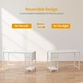 thumbnail image 4 of CubiCubi Computer Desk with 2 Drawers, 55 Inch Small Home Office Desk Study Writing Table, White, 4 of 9