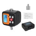 thumbnail image 1 of Tignapoo Digital Torque Wrench Meter with 1/2" to 1/4" Adapter, Multi-Unit Conversion, Sound & Light Alarm, Dual Modes, Black & Orange, Battery Not Included, 1 of 6