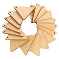 thumbnail image 3 of 100 piezas de rebanadas triangulares de bricolaje con orificio colgante, piezas de madera, recortes sin terminar, 3 of 7