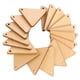 thumbnail image 3 of 100 piezas de rebanadas triangulares de bricolaje con orificio colgante, piezas de madera, recortes sin terminar, 3 of 7
