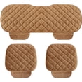 thumbnail image 1 of Paquete de 3 fundas para asiento de coche, manta transpirable de ajuste Universal, rombos de felpa antideslizantes para oficina Fokelyi HQ-447, 1 of 1
