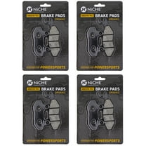 Niche Brake Pad Set for Kawasaki Z400 Organic Motorcycle 4 Pack 519-KPA2530D