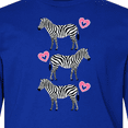 thumbnail image 4 of Inktastic Zebra Cute Safari Animal Long Sleeve Youth T-Shirt, 4 of 5
