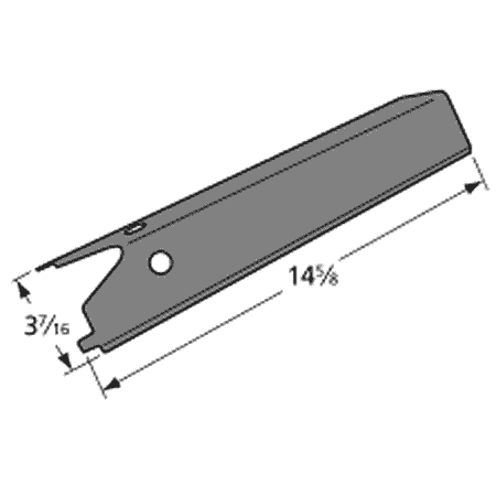 Barbecue Heat Angle - BBQ Pro Gas Grill Replacement Heat Diffuser 4BQ04022