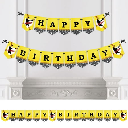 Grand Slam Fastpitch Softball Birthday Party Bunting Banner