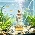 thumbnail image 6 of Clearance Halloween Dancing Skeleton Aquarium Bubbler, Action Skeleton Aquarium Ornament, Fish Aquarium Decor, Air-Driven Moving Skeleton Fish Tank Bubbler Decoration for Fresh & Saltwater Aquariums, 6 of 9