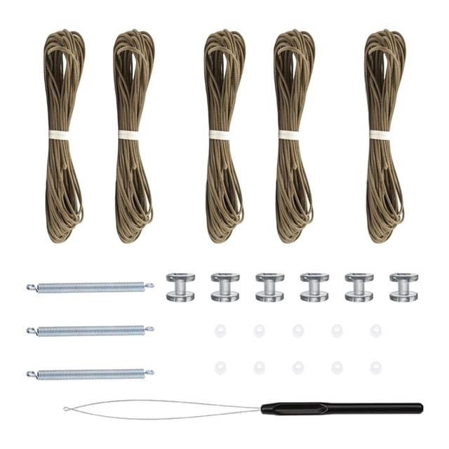 de reparación de sombra para RV, retenedores de cables, resortes, Accesorios de reparación de repuesto para remolque de viaje, sombra plisada de Marrón