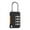 Black, variant on Joernso Password Lock Anti-theft Safe Mini Luggage Dial Digits Combination Padlock for Backpack