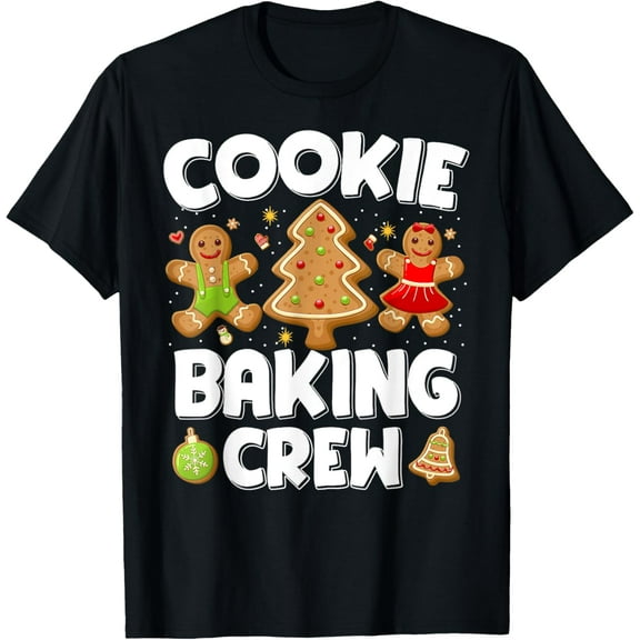 Cookie Baking Crew Christmas Gingerbread Team Squad Family T-Shirt TShirt