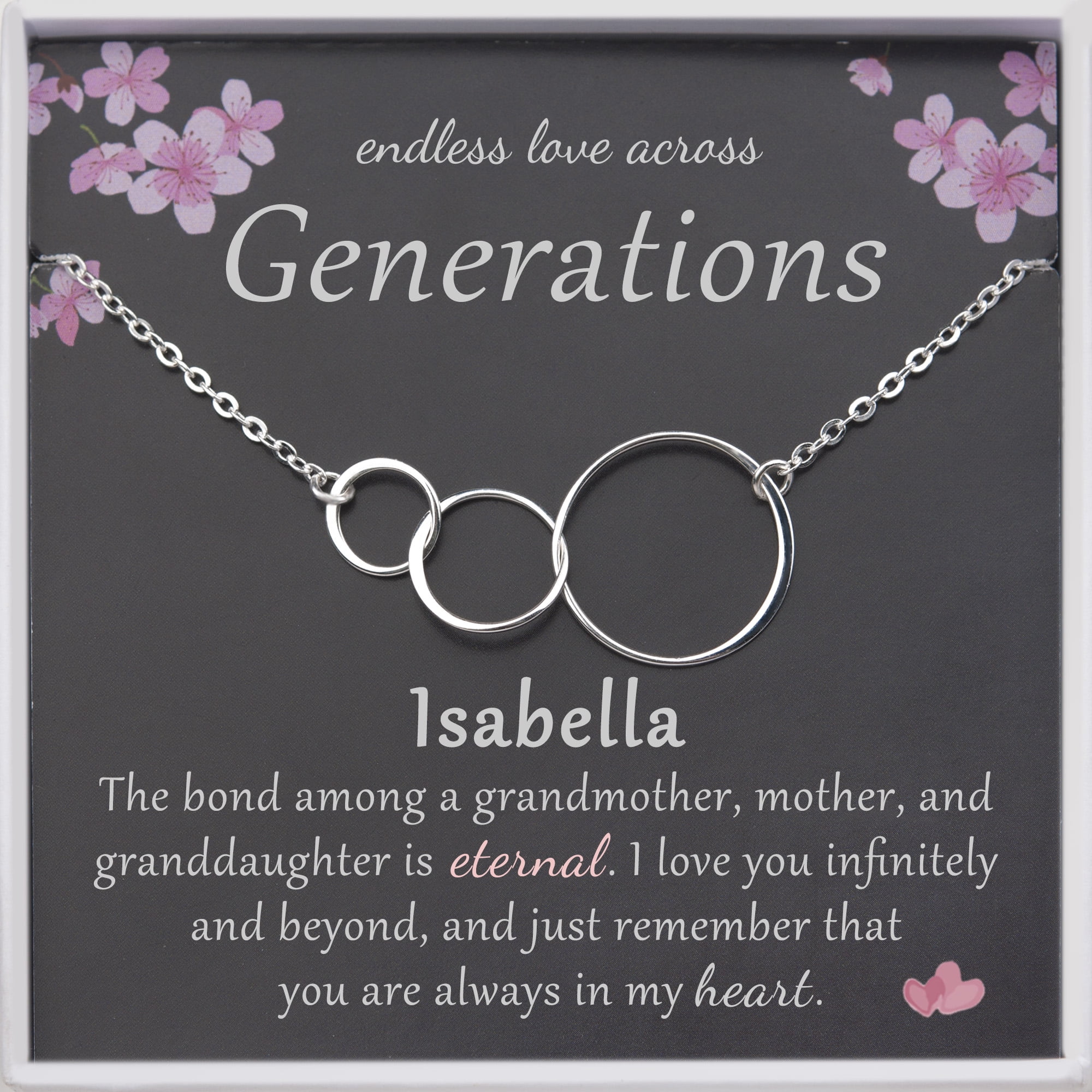 Generations necklace for grandma clearance