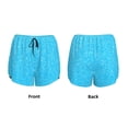 thumbnail image 5 of Haiem Sky Blue Glitter Women's 2 in 1 Running Shorts - Lightweight Athletic Workout Gym Yoga Breathable Sports Shorts Liner with Phone Pockets-, 5 of 9