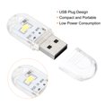 thumbnail image 4 of Uxcell Portable USB Plugin 2 Beads LED Night Light Lamp Stick, White 3 Pack, 4 of 5