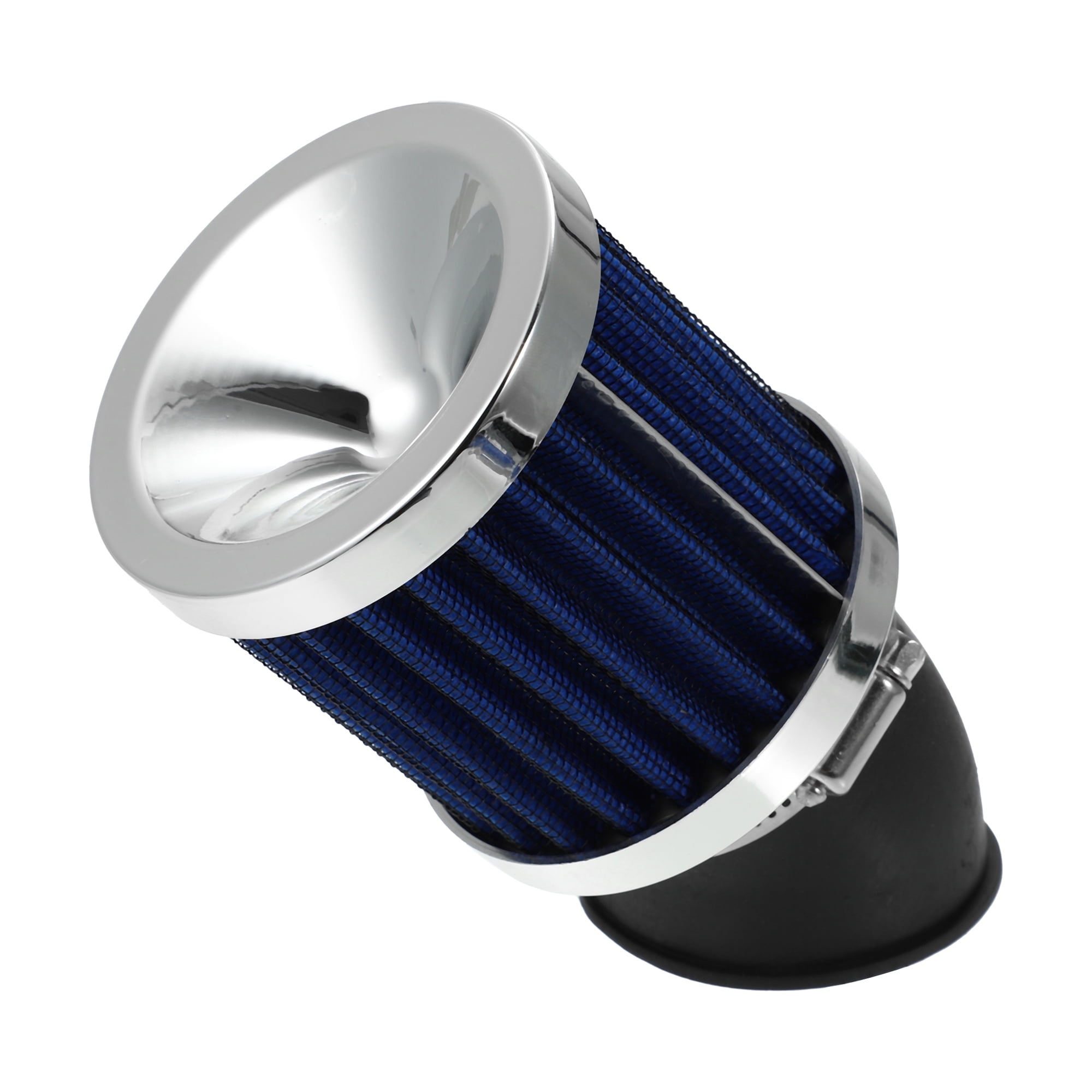 38Mm Air Filter Round Cone Universal Auto Cold Air Intake Induction Kit For  Off-Road Motorcycle Atv Four Pit Bike(Blue) 