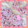 thumbnail image 3 of Cute Pink Hellokitty Girls Pajama Vest Shorts Loose Ladies Two-Piece Womens Cartoon Sleep Bottoms Lounge Homewear Sleepwear Suit, 3 of 4