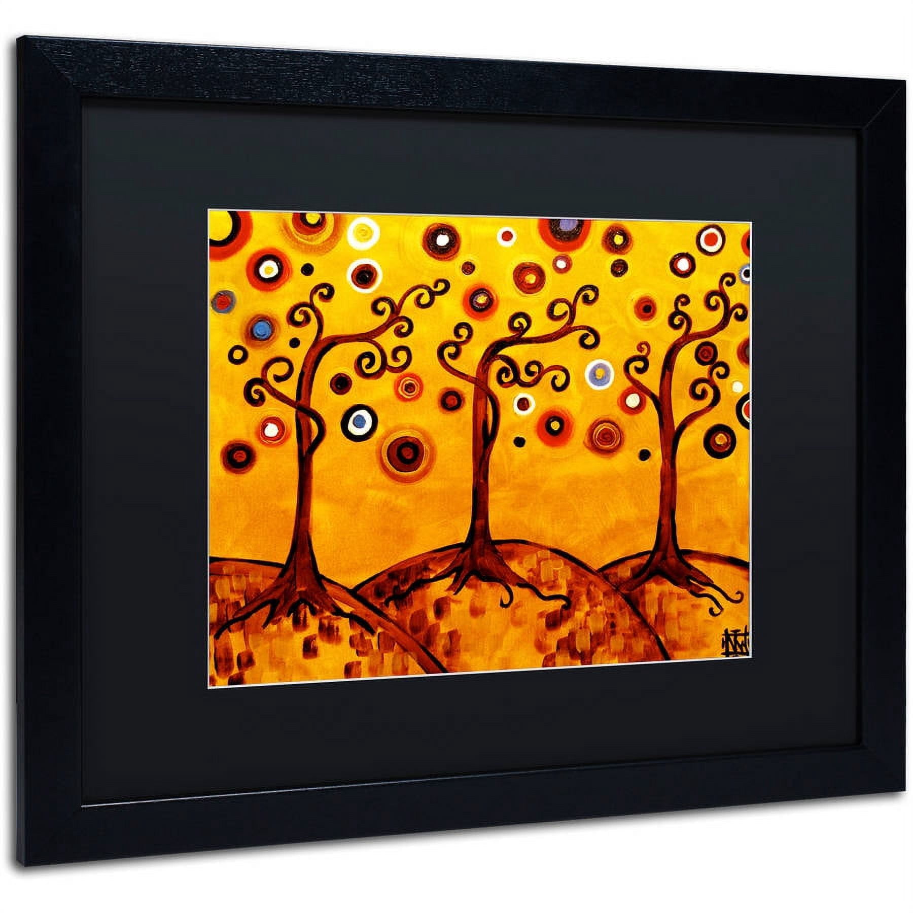 Trademark Fine Art "82" Canvas Art by Natasha Wescoat, Black Matte, Black Frame