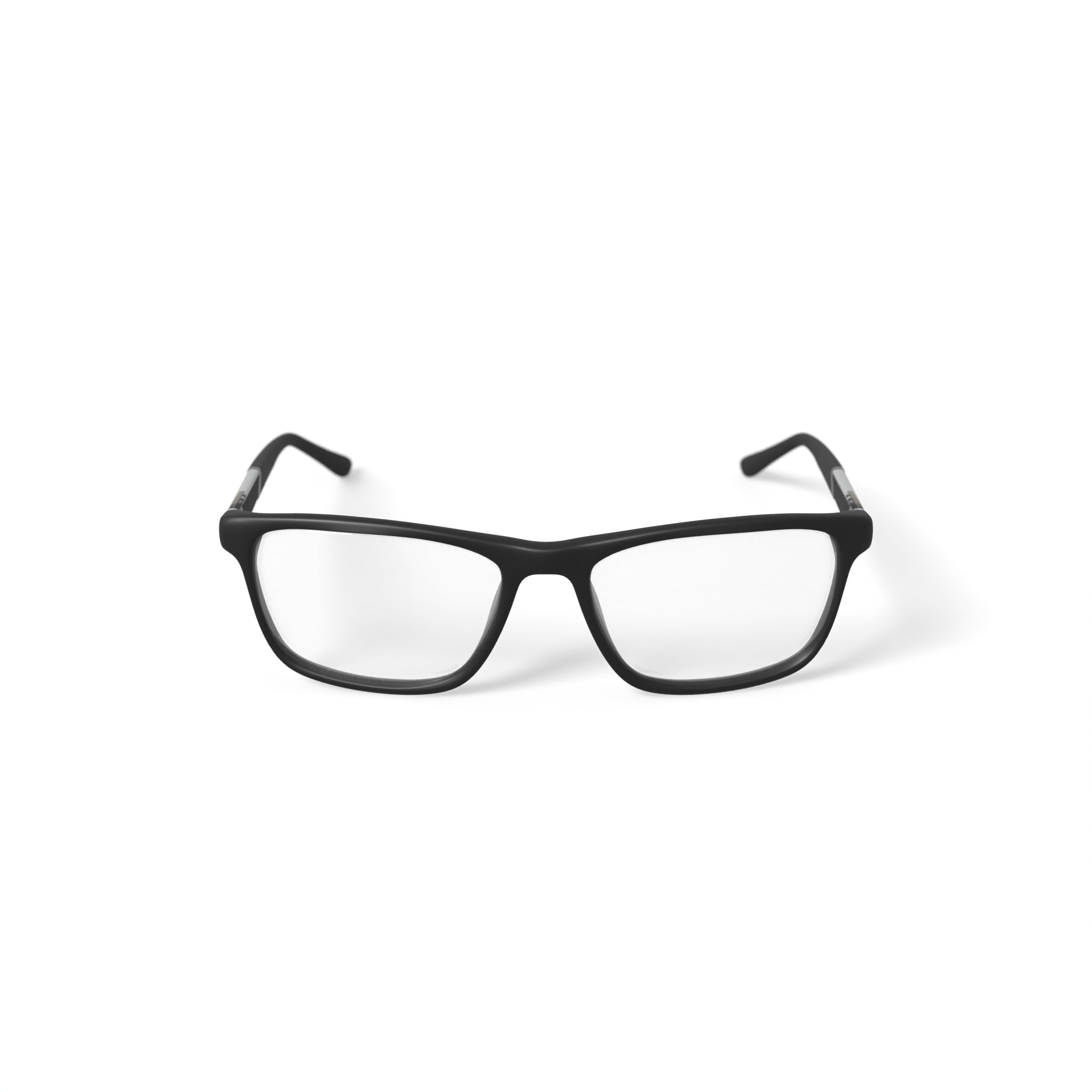 OCTO180 IKNOW Square Prescription Eyeglasses with Case, Black