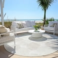thumbnail image 6 of Addison Rugs Chantille Indoor/Outdoor Transitional Circles Ivory Washable Round Rug, 8' x 8', 6 of 6