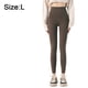 thumbnail image 2 of Leggings de cintura alta para mujer - Pantalones cálidos Medias de yoga para correr con control de barriga-Marrón para 15 ℃ a 25 ℃, 2 of 6
