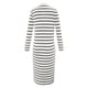 thumbnail image 3 of Vestidos Para Mujer Verano Otoño 2024 Vestido de Rayas de Manga Larga Con Cuello En V y Abertura Lateral Vestidos Largos Casuales, 3 of 3