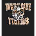 thumbnail image 2 of Vintage Sport West Side Tigers Adult Black Long Sleeve Hoodie-XL, 2 of 3