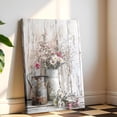 thumbnail image 3 of 2Pcs Farmhouse Daisy Wall Art Framed Country Daisy Canvas Prints Vintage Farmhouse Flowers Pictures for Bathroom Bedroom Living Room Home Decor, 3 of 7