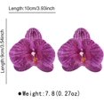 thumbnail image 5 of Boho 3D Flower Dangle Earrings for Women Exaggerated Large Butterfly Orchid Floral Statement Charms Drop Lightweight Elegant Dangling Wedding Birthday Beach Jewelry Gifts, 5 of 5