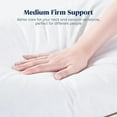 thumbnail image 3 of "Goose Feather Down Pillows Queen Size Set of 2, Soft Fluffy Luxury Hotel Collection Pillow, 100% Cotton Cover, Medium Firm Bed Pillow for Back, Stomach or Side S per. ", 3 of 6