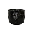 thumbnail image 1 of Macetero de rostro maceta de cerámica con forma de rostro ilios innova Negro, 1 of 9