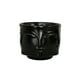 thumbnail image 1 of Macetero de rostro maceta de cerámica con forma de rostro ilios innova Negro, 1 of 9