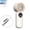 White, variant on Ailezt Portable Handheld Fan With Ice USB Rechargeable Quiet Fan With Digital Display Long Battery & 199 Speed Adjustable For Travel Outdoor