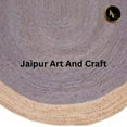 thumbnail image 3 of Jaipur Art And Craft Purple with Beige Border Handmade Oval Braided Reversible Jute Area Rug Rug Size - (8x11 Sq Feet), (96x132 Inches), (240x330 CM), 3 of 5