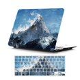 thumbnail image 1 of Case for MacBook Pro 15 inch with Keyboard Cover, MacBook Pro 15 inch Case A1707 A1990, GMYLE Floral Snap on Hard Shell Case Cover Keyboard Skin Set (Ice Mountain), 1 of 4