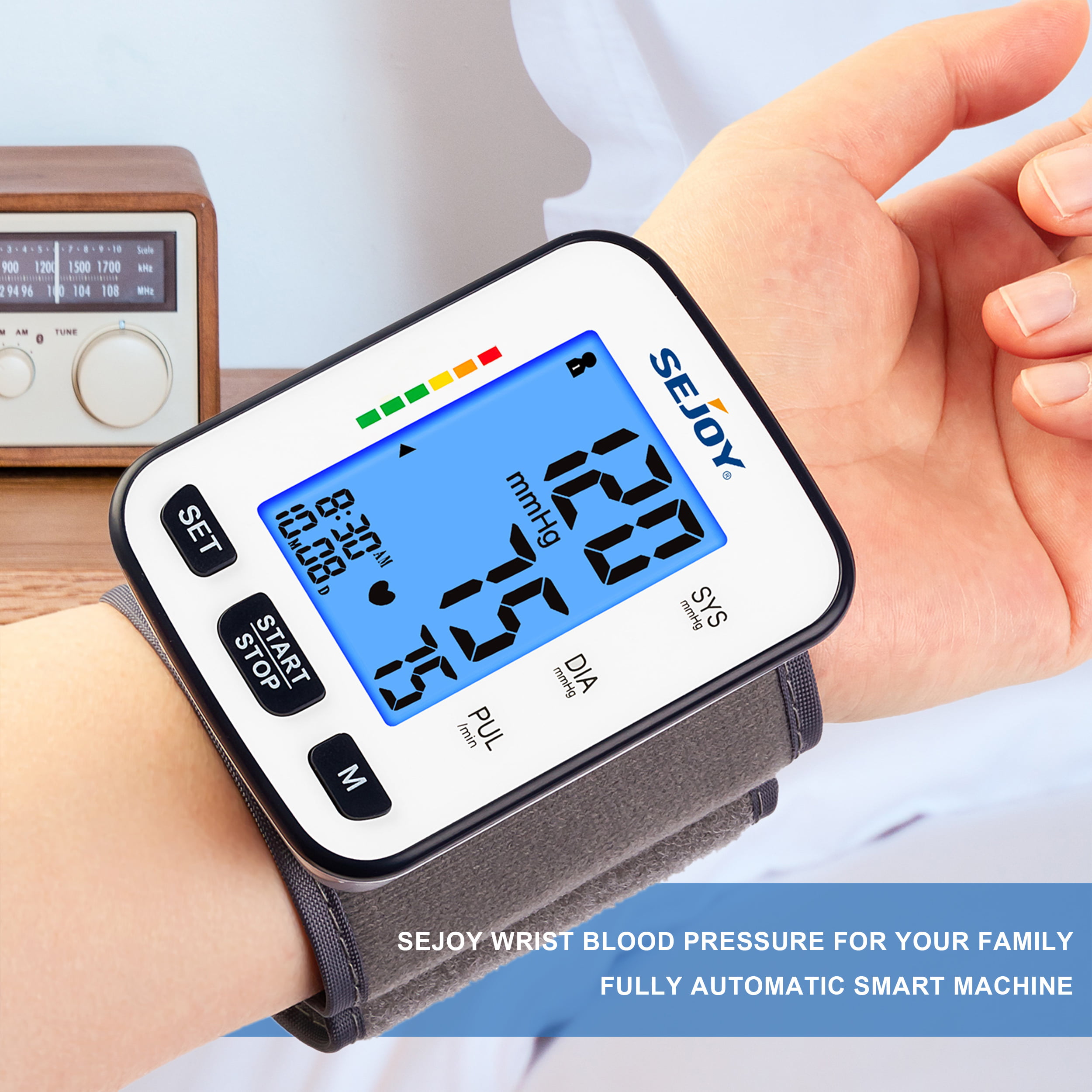 Large Cuff Blood Pressure Monitor for Big Arms, 5.56-18.96 Inche XL Size  Automatic Blood Pressure Machine for Adult, Measuring BP & Heart Rate  (White)
