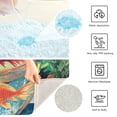 thumbnail image 3 of Yayeee Bath Rug for Bathroom Floor Non Slip Contour Fluffy Soft Absorbent Mat, 20"x24", Art Goldfish Bowl, 3 of 7