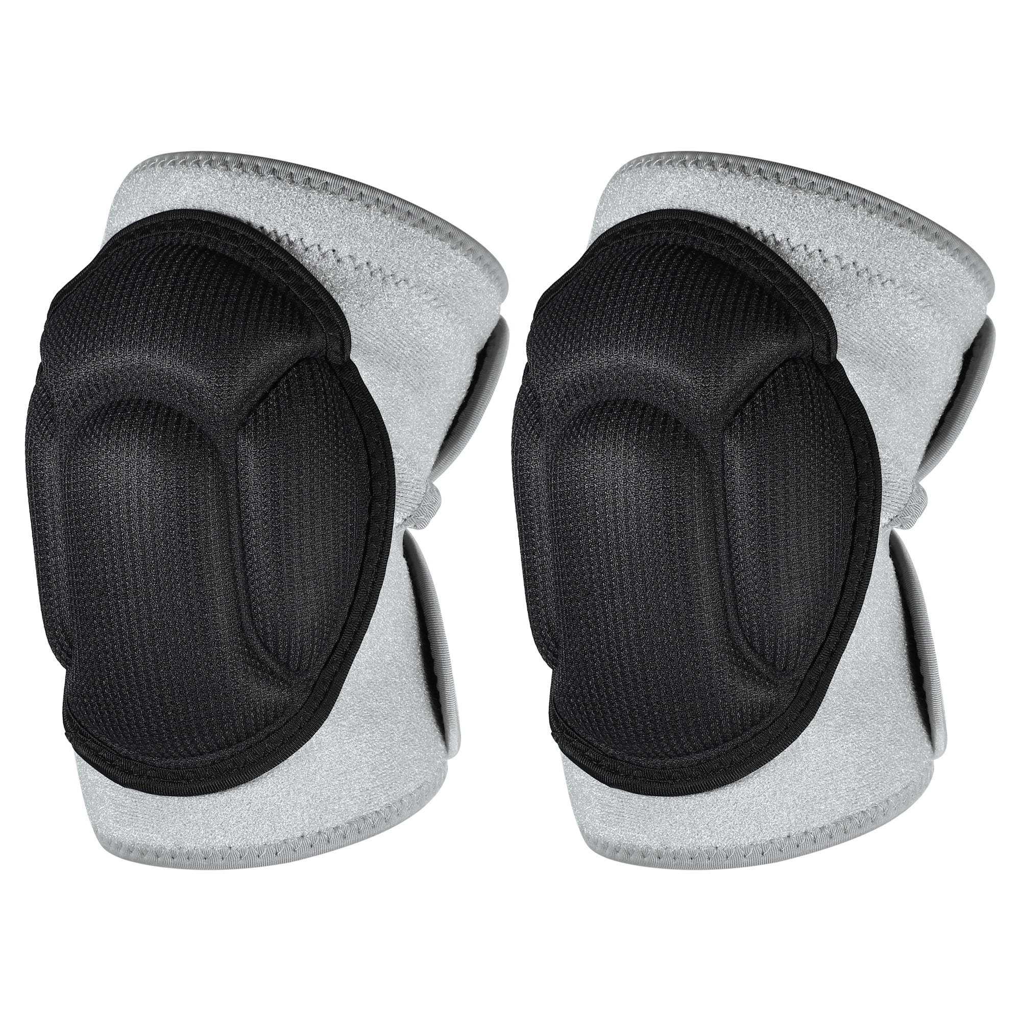 Unique Bargains 1 Pair Turtle Shell Shape Knee Brace Protection Sponge Knee Pads for Men and Women Gray Size XL