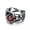 RED, variant on Gothic Retro Fashion Silver Black Red Skeleton Wedding Rings Men Women Jewelry-11-Black