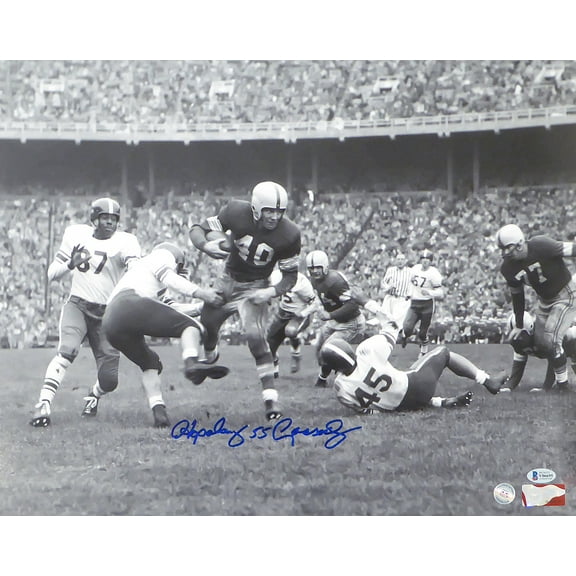 Howard "Hopalong" Cassady Autographed 16x20 Photo Ohio State Buckeyes In Blue Beckett BAS 179075