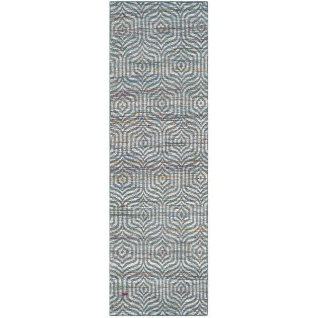 Safavieh Straw Patch 5' X 8' Hand Woven Flatweave Rug in Blue