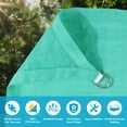 thumbnail image 6 of Jane Stone 16'X16' Square Curved Edge Sun Sail,95% UV Block Breathable Outdoor Canopy for Patio Garden Backyard,Turquoise, 6 of 7