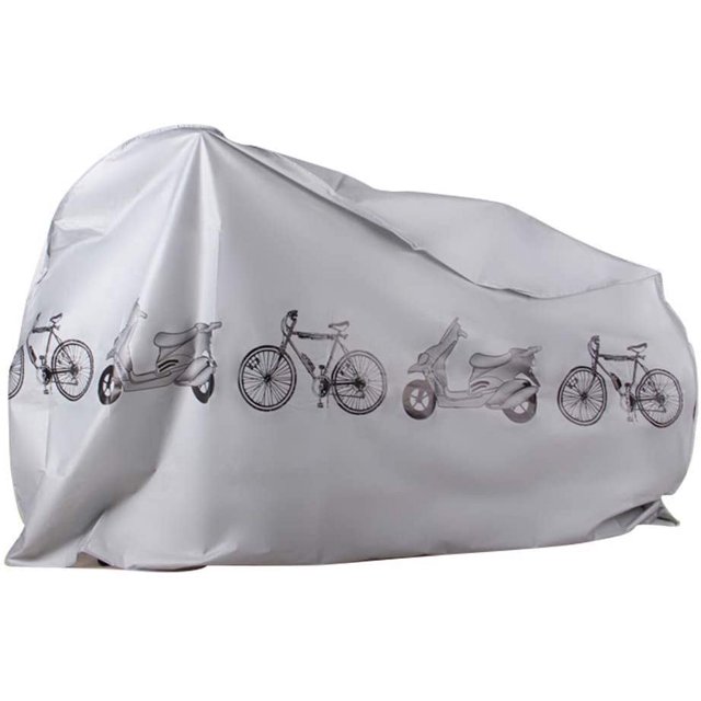 Funda para bicicleta impermeable a prueba de polvo resistente a la lluvia resistente a los rayos UV gris JM