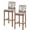 Brown, variant on Farmhouse Bar Stool Covers Set of 2, Retro Country Star Berry Vintage Wood Grain Stretch Washable Bar Chair Covers with Backs, Removable Pub Counter Height Chair Cover for Kitchen Dining Room Cafe