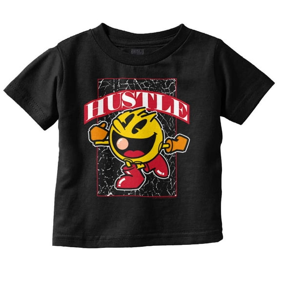 PACMAN Video Arcade Game Hustle Toddler Boy Girl T Shirt Infant Toddler Brisco Brands 6M