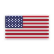 American Flag Sticker Decal - Self Adhesive Vinyl - Weatherproof - Made in USA - america usa stars and stripes merica murica