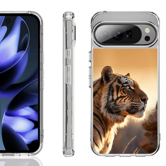 For Google Pixel 10 / 10 Pro Shockproof Phone Case, by OneToughShield - Tiger